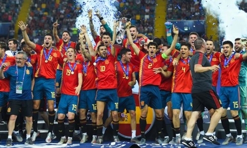 Tây Ban Nha lần thứ năm vô địch U21 châu Âu. Ảnh: Reuters.