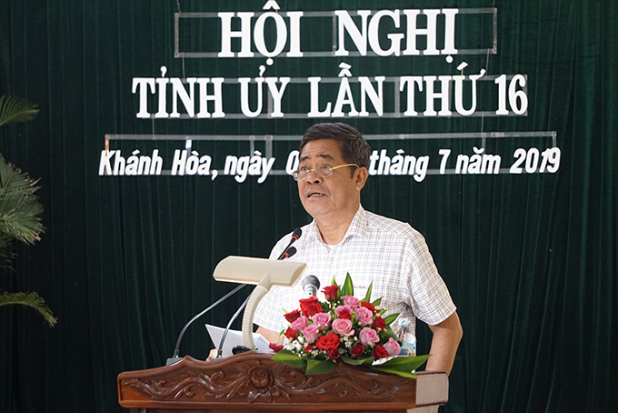 Ông Lê Thanh Quang phát biểu tại hội nghị.