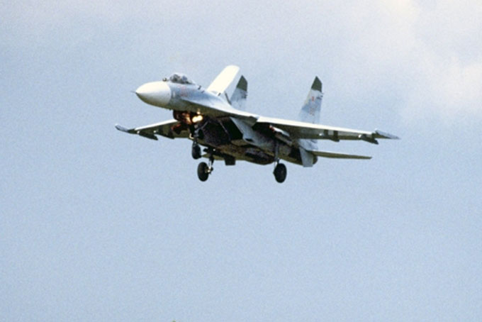 Máy bay chiến đấu Su-27 của Nga. (Ảnh: KT)