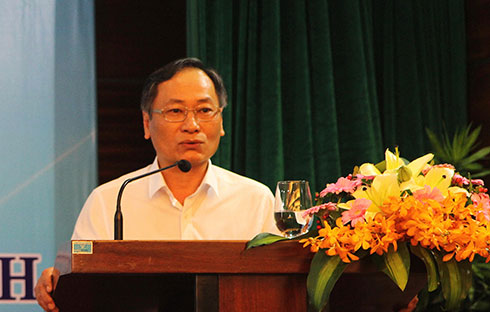 Ông Nguyễn Đắc Tài phát biểu tại hội nghị.