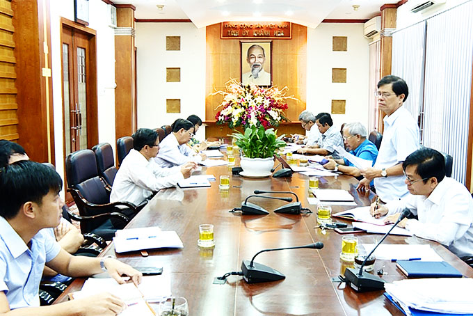 Thường trực Tỉnh ủy giao ban Mặt trận và các đoàn thể quý II