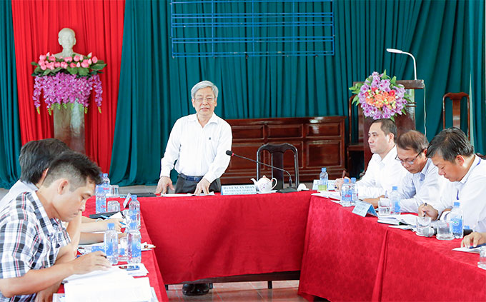 Lãnh đạo tỉnh làm việc với xã Ninh Thượng