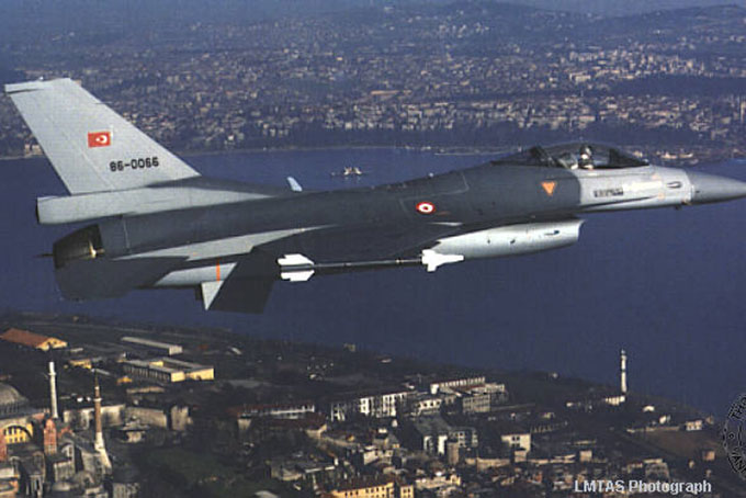Chiến đấu cơ F-16 của không quân Thổ Nhĩ Kỳ. Ảnh minh họa: LMTAS.