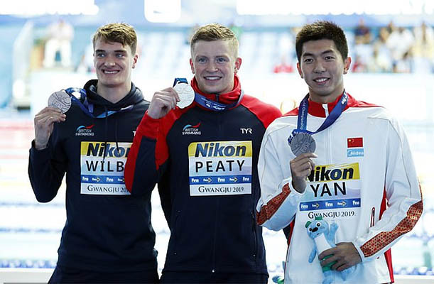 Adam Peaty xuất phát ở nội dung 100m ếch. Ảnh: AFP.