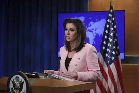  Phát ngôn viên Bộ Ngoại giao Mỹ Morgan Ortagus. Ảnh: AP