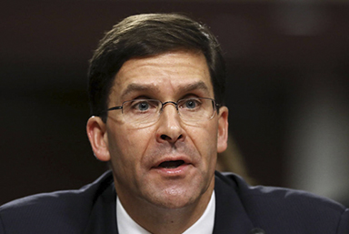 Tân Bộ trưởng Quốc phòng Mark Esper. Ảnh: CBS News.