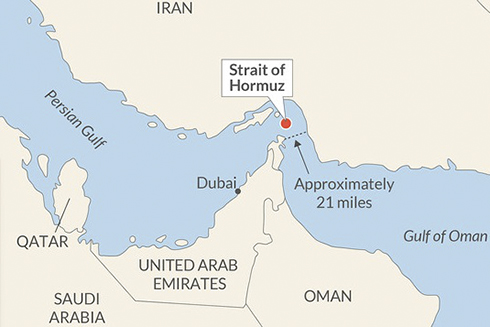 Địa điểm eo biển Hormuz. Ảnh: Market Watch.