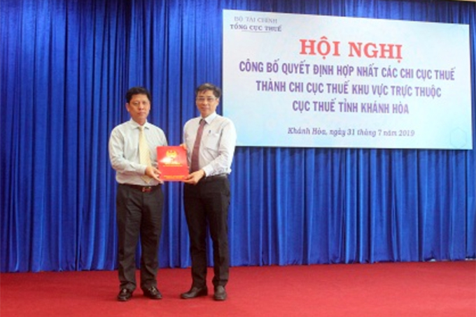 Công bố quyết định hợp nhất các chi cục thuế thuộc Cục Thuế tỉnh Khánh Hòa