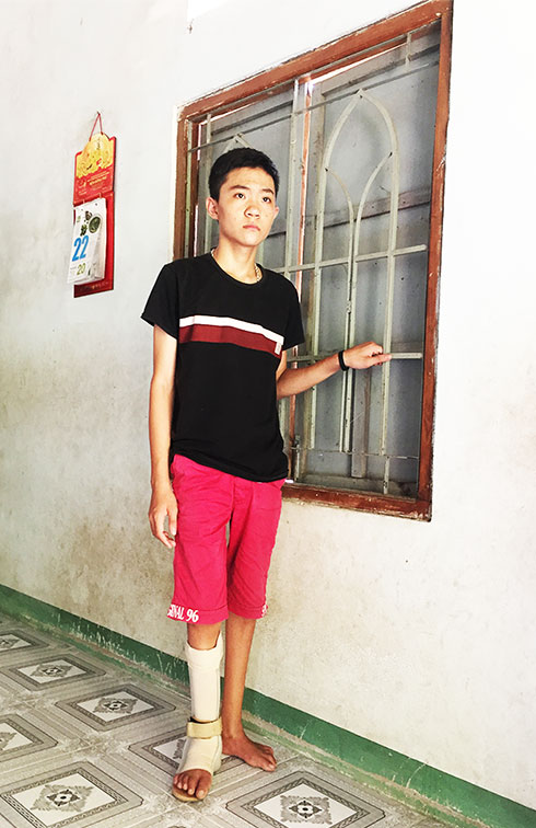 A teenager having physical disability and fatal disease