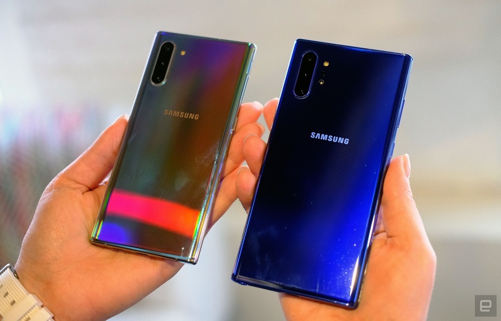 Bộ đôi Galaxy Note 10 và Galaxy Note 10+. 