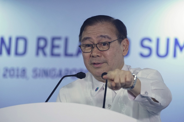 Ngoại trưởng Philippines Teodoro Locsin. Ảnh: Rappler.