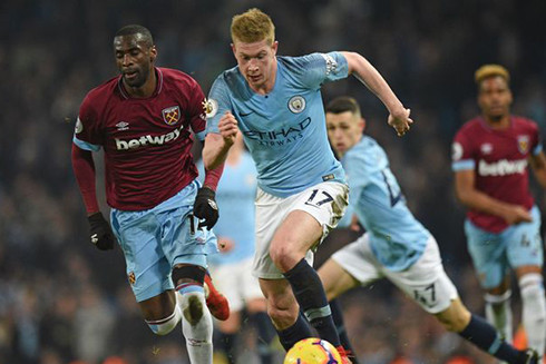 Manchester City dự đoán sẽ gặp nhiều khó khăn trước West Ham.