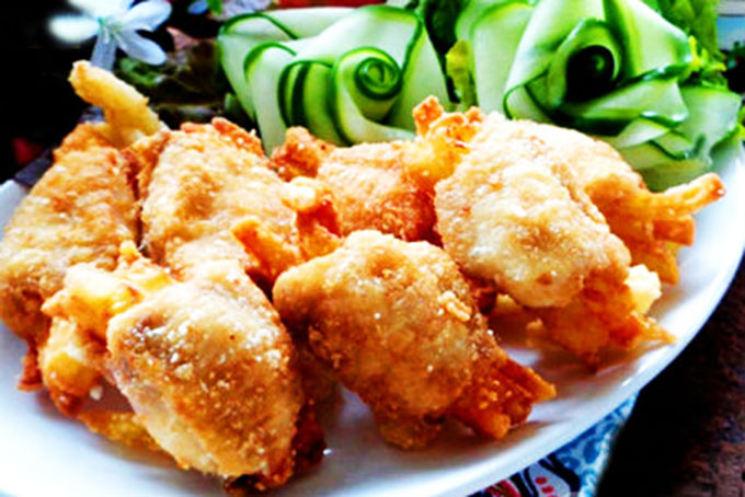 Cánh gà nhồi khoai tây