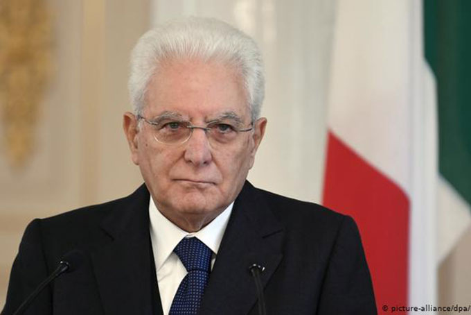 Tổng thống Italy Sergio Matterella. Ảnh: DW.