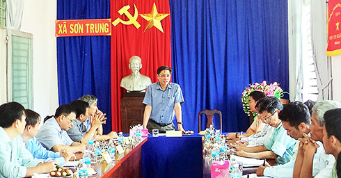 Chủ tịch UBND tỉnh Khánh Hòa làm việc với xã Sơn Trung