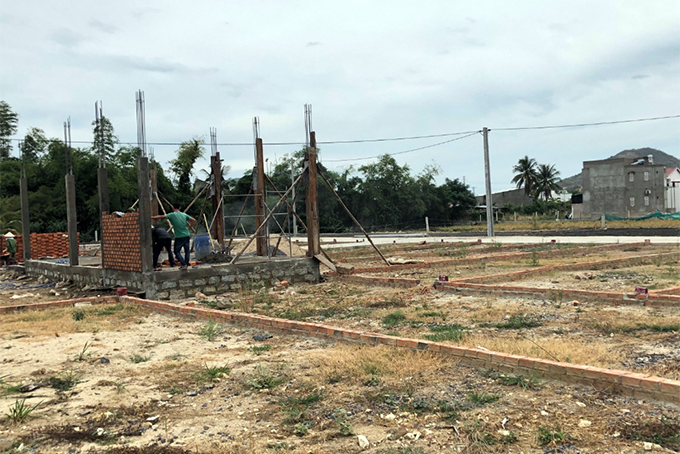 Thông tin tình trạng phân lô bán nền trái phép