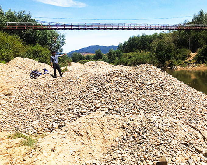 Khai thác cát, sỏi trái phép ở xã Khánh Hiệp: Đã tăng cường xử lý