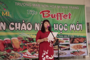 Trường Mầm non Hoạ Mi Nha Trang tổ chức tiệc buffet chào năm học mới