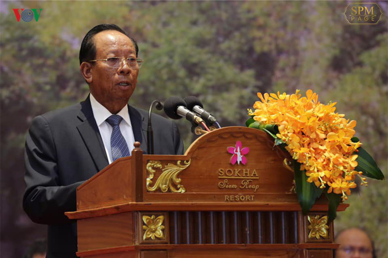 Phó Thủ tướng Tea Banh phát biểu tại Hội nghị.