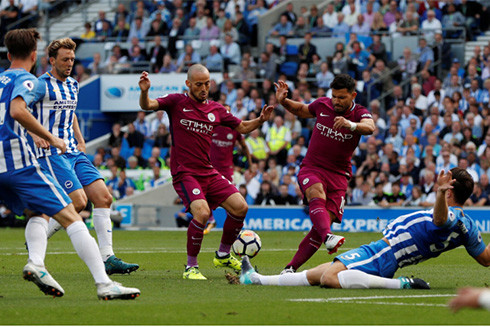 Brighton khó lòng là đối thủ của một Manchester City hùng mạnh.