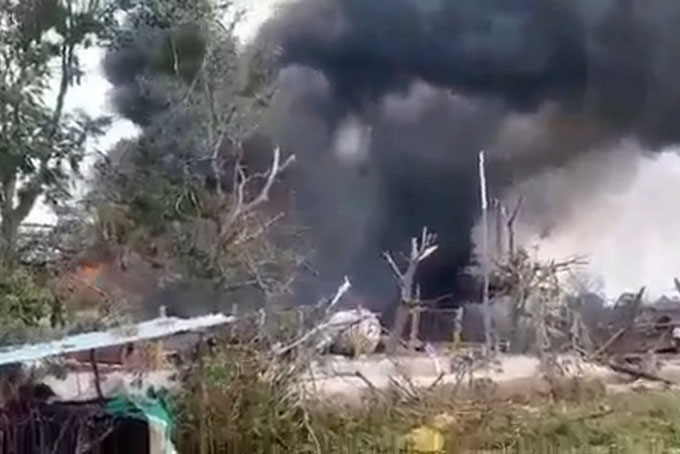 Hiện trường vụ nổ. Ảnh: Reuters