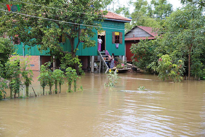 Nước sông Mekong dâng nhanh đe dọa nhiều địa phương tại Campuchia