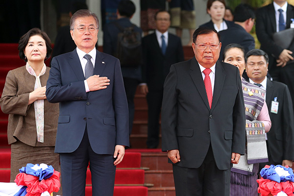 Tổng thống Hàn Quốc thăm Lào: Công bố "Tầm nhìn Mekong"