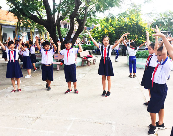 Hoạt động ngoại khóa của học sinh Trường Tiểu học Ninh Diêm.