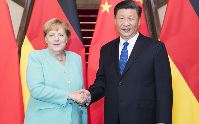 Thủ tướng Angela Merkel hội kiến Chủ tịch Trung Quốc Tập Cận Bình