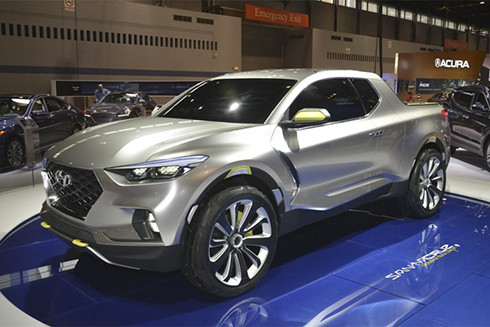Santa Cruz concept - tiền thân của mẫu bán tải đầu tiên của Hyundai. Ảnh: Techmalak