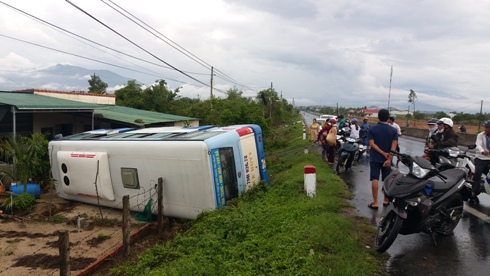 Hiện trường vụ tai nạn.