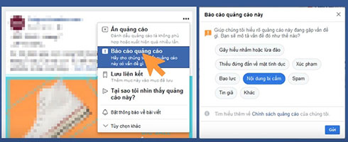  Cách báo cáo quảng cáo bẩn trên Facebook.