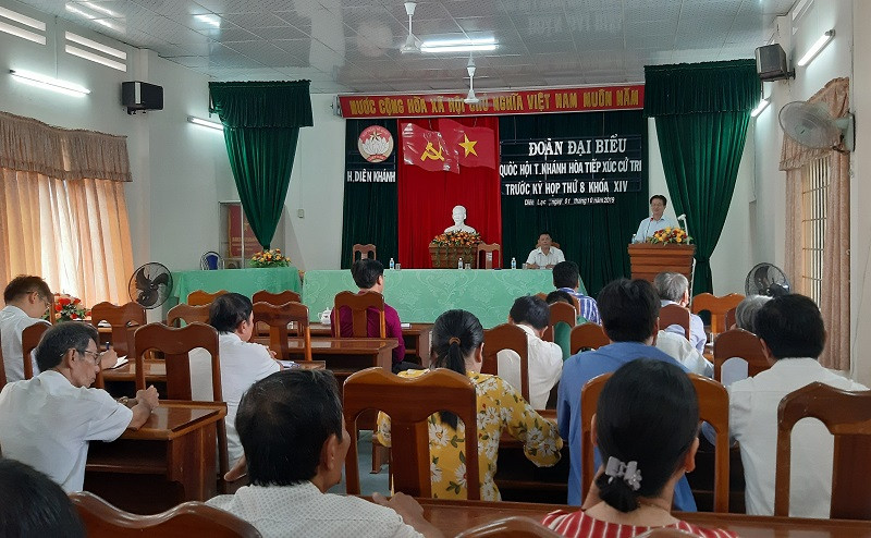 Đại biểu Quốc hội tỉnh Khánh Hòa tiếp xúc cử tri huyện Diên Khánh