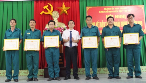 Nha Trang tổng kết diễn tập chiến đấu phòng thủ 6 xã, phường