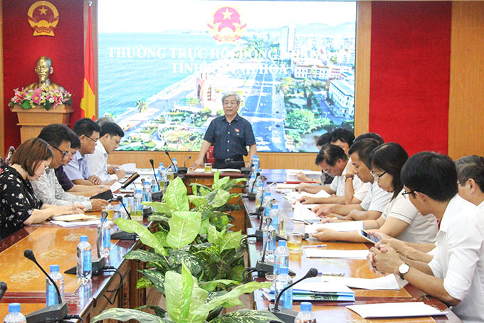 Góp ý báo cáo kết quả giám sát về trật tự xây dựng ở TP. Nha Trang