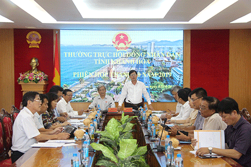 Phiên họp Thường trực HĐND tỉnh Khánh Hòa tháng 10-2019