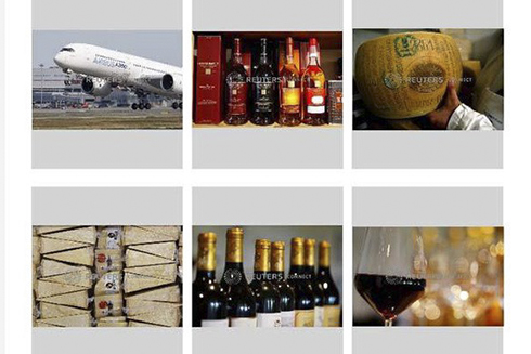 Mỹ tuyên bố áp thuế lên một số mặt hàng của liên minh châu Âu. Ảnh: Reuters.