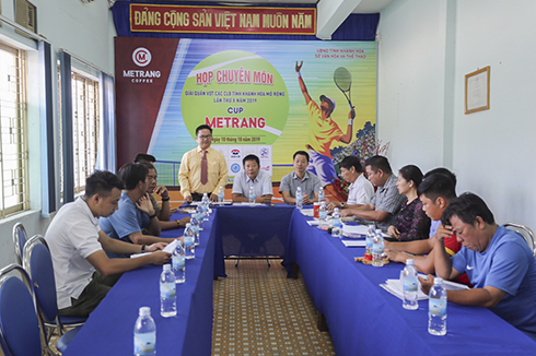 Bốc thăm giải quần vợt các câu lạc bộ tỉnh Khánh Hòa mở rộng - tranh Cup Mê Trang lần X