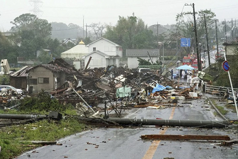 Hình ảnh cho thấy sức tàn phá kinh hoàng của bão Hagibis ở Nhật Bản