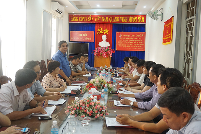 Ban Tổ chức Tỉnh ủy thực hiện Di chúc của Bác