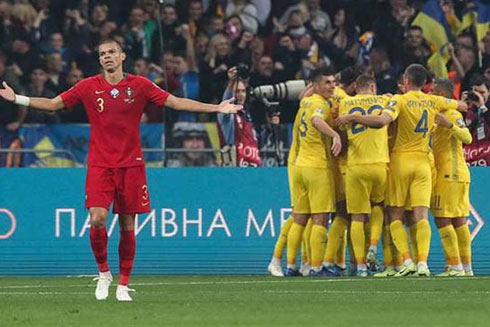 Đội tuyển Bồ Đào Nha một lần nữa không thể vượt qua đội tuyển Ukraine tại vòng loại Euro 2020.