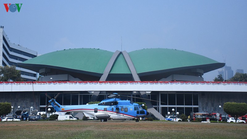 Máy bay trực thăng bảo vệ an ninh lễ nhậm chức Tổng thống.
