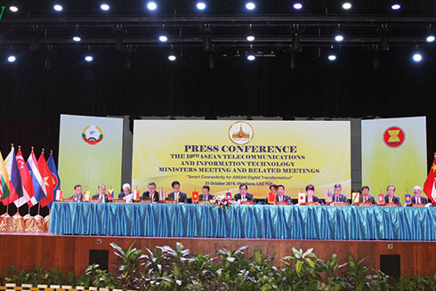 Họp báo thông báo kết quả Hội nghị Bộ trưởng Công nghệ Thông tin Truyền tohong ASEAN 2019.