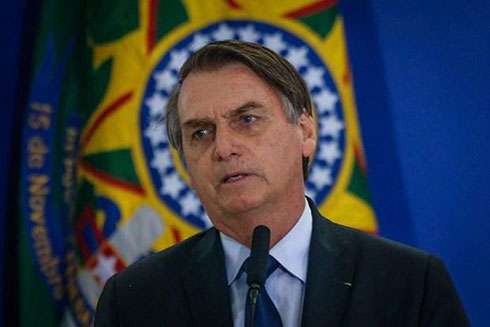 Tổng thống Brazil Jair Bolsonaro. Ảnh: Bloomberg