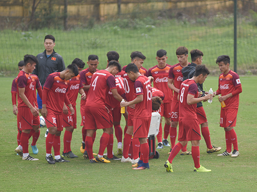 HLV Park Hang Seo thay đổi kế hoạch tập luyện của U22 Việt Nam