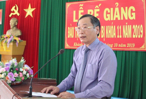 Ông Nguyễn Đắc Tài phát biểu tại buổi lễ.