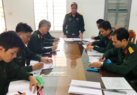 Bộ Chỉ huy Quân sự tỉnh triển khai lực lượng ứng phó áp thấp nhiệt đới