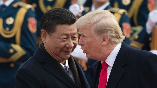 Tổng thống Mỹ Donald Trump và Chủ tịch Trung Quốc Tập Cận Bình. (Ảnh: Getty)