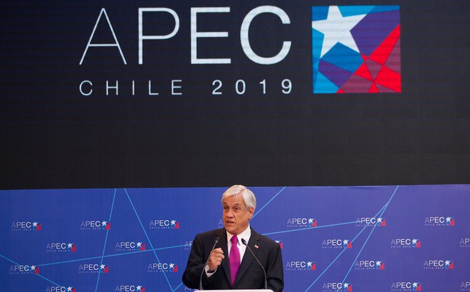 Tình hình an ninh tại Chile tiếp tục diễn biến phức tạp khiến Tổng thống Chile Sebastian Piñera tuyên bố nước này sẽ rút khỏi việc đăng cai Hội nghị APEC và COP 25 sắp tới. Ảnh: APEC Chile 2019