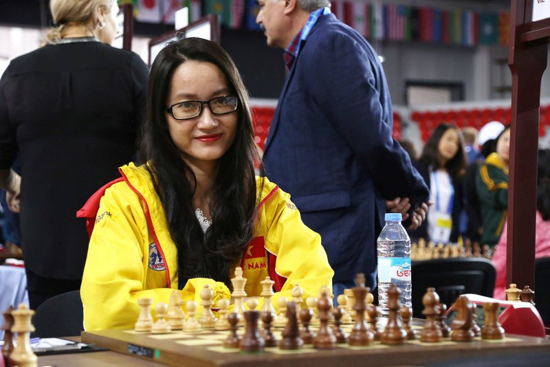 Kỳ thủ Kim Phụng lần đầu vô địch nội dung nữ giải cờ vua Đông Nam Á. (Ảnh: Thanh Niên). 